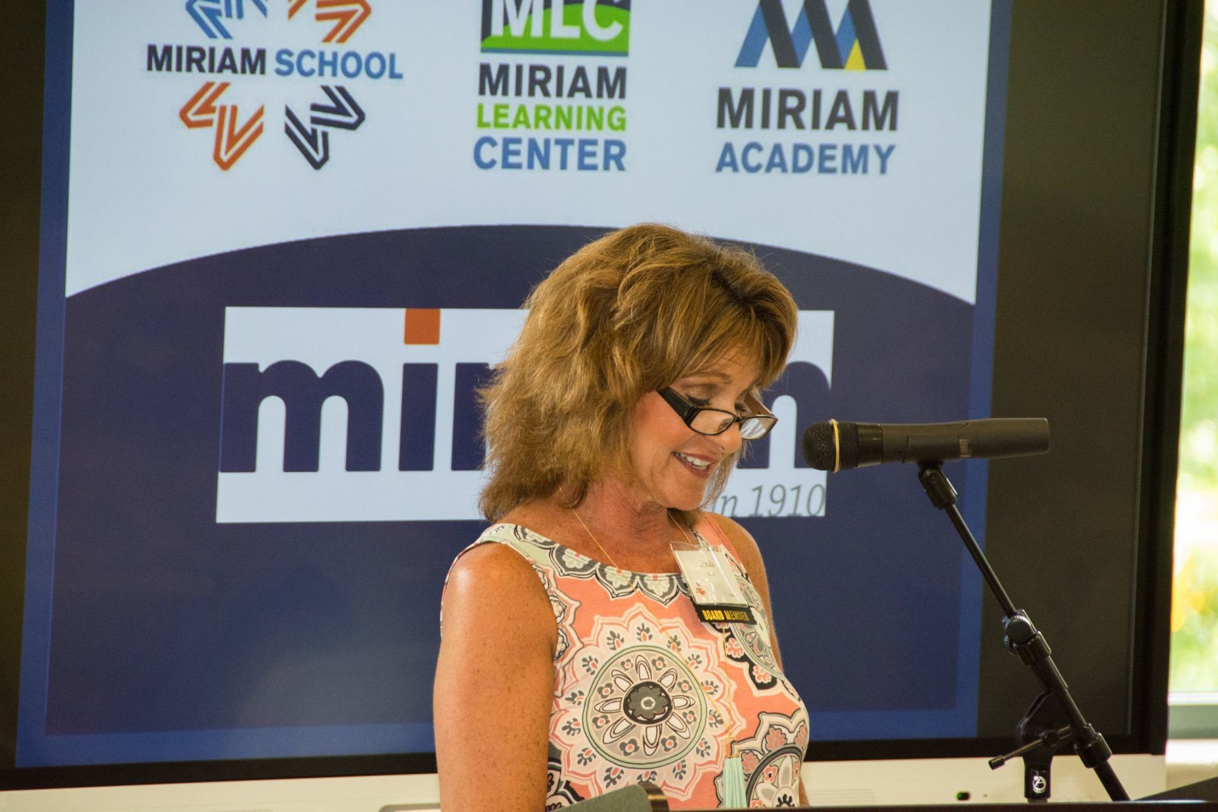 Linda Kintz speaks at the Friends of Miriam Luncheon